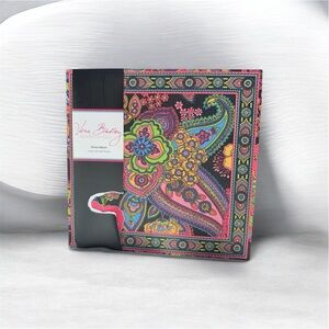 Vera Bradley Black Multicolor Paisley Photo Album